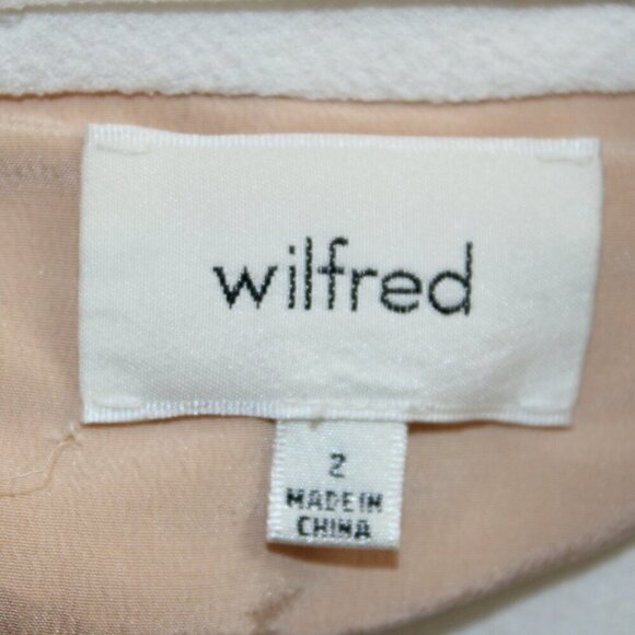 Aritzia WILFRED Chevalier open front blazer jacket with pockets size 2 White - Picture 2 of 3